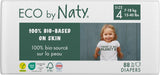 Eco Pieluchy Eco by Naty Baby Eco Diapers - pieluszki organiczne premium, ekologiczne, wykonane z materiałów pochodzenia roślinnego, idealne dla wrażliwej skóry dziecka (rozmiar 5 - 80 sztuk)