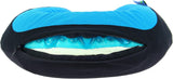 Kine Travel 169803 Żelowa poduszka pod szyję Zatwierdzona przez fizjoterapeutę Ergonomiczna poduszka podróżna Czarno-niebieskie poduszki podróżne Naty Shop