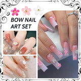 1 Karton Nail Art Charms, 3D Flowers Nagelkunst Charms, Acryl Blumen Nagel Strass Mit Ozdoben, Nagel Edelsteine, Nagel Zubehör Für Mädchen, Nagelkunst Dekoration, DIY Handwerk Nail Design