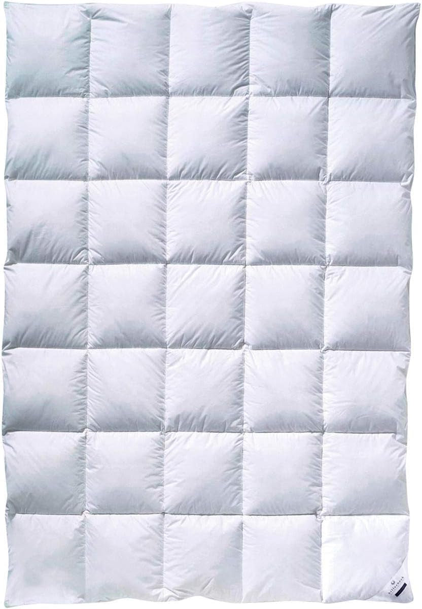 Kołdra puchowa Billerbeck Martina® - Pocieszyciel 135 x 200 cm - Pocieszyciel na każdą porę roku - Odpowiedni dla alergików - 90% puch gęsi, 10% gęsie pióra - White Naty Shop Kołdry i kołdry Średnie (M) 155 X 220 cm