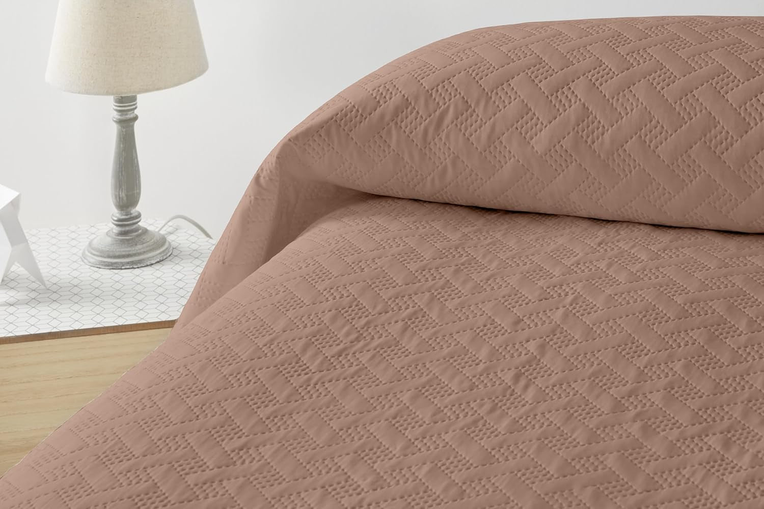 LISO - Narzuta na 105 cm - Bouti Narzuta na łóżko - Wiosna i lato - 200X260 cm - Różowe łóżka i koce Besuche den Degrees home-Store Brązowe łóżko 150 cm