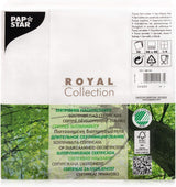 Papstar, 50 serwetek „ROYAL Collection” 1/4-krotnie 48 cm x 48 cm biały, #11577