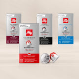 illy, Kompatybilna Aluminium-Kaffeekapseln CLASSICO, 100% Arabica z nutami kwiatów pomarańczy i jaśminu, słodki smak i słodki posmak, 10 opakowań po 10 kapsułek (w sumie 100)