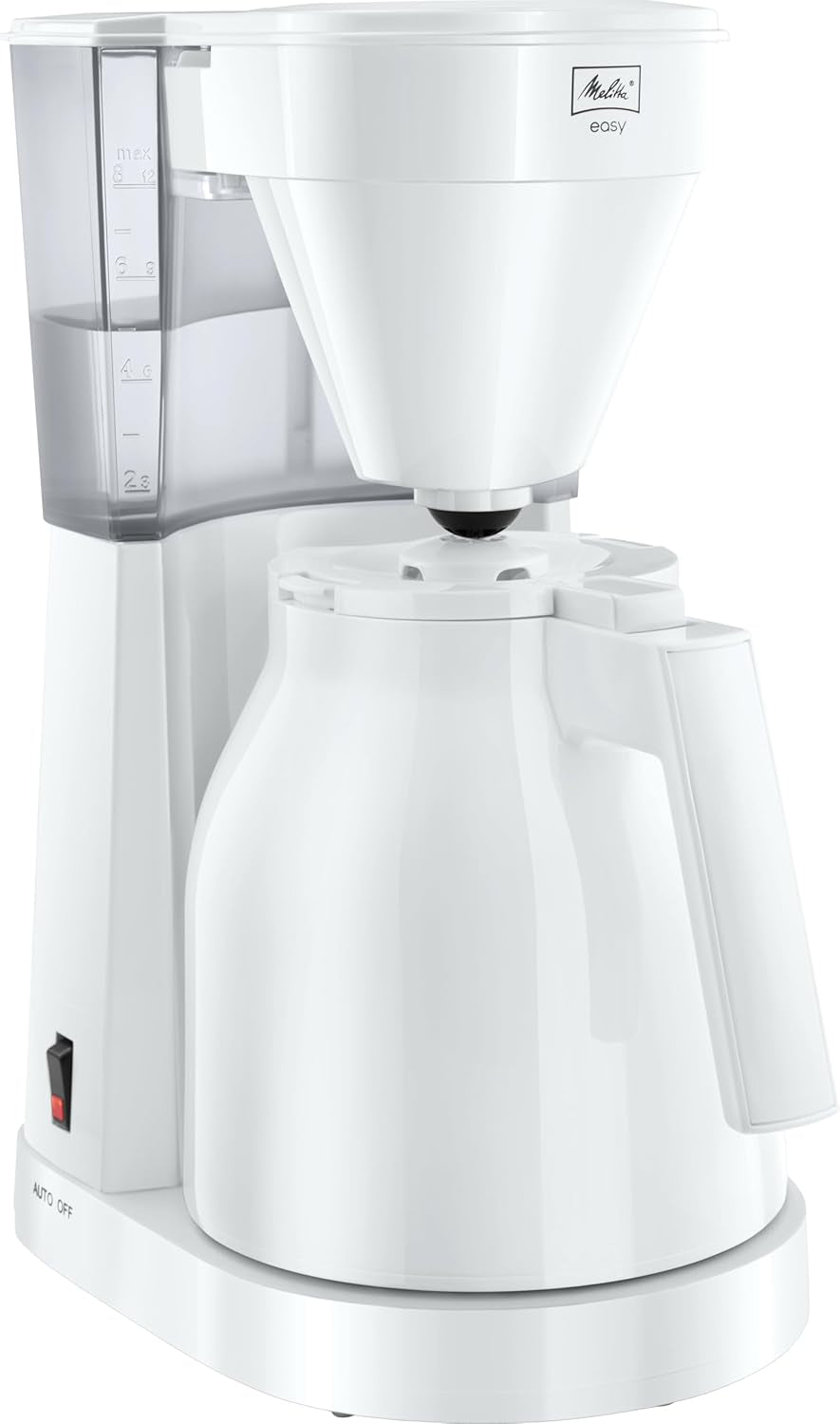 Melitta Easy – Ekspres do espresso z filtrem i szklaną karafką, na 10 filiżanek kawy, czarny