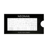 NÉONAIL Nagel Stempel Mit Schaber - Nägel Selber Machen - Stempel do zdobienia paznokci - Nageldesign Für Nagel Schablone - French Nails Stempel - Silikon Nagelstempel