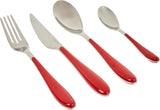 Zestaw sztućców Bugatti Gioia, 24 sztuki, czerwony Kitchen Naty Shop