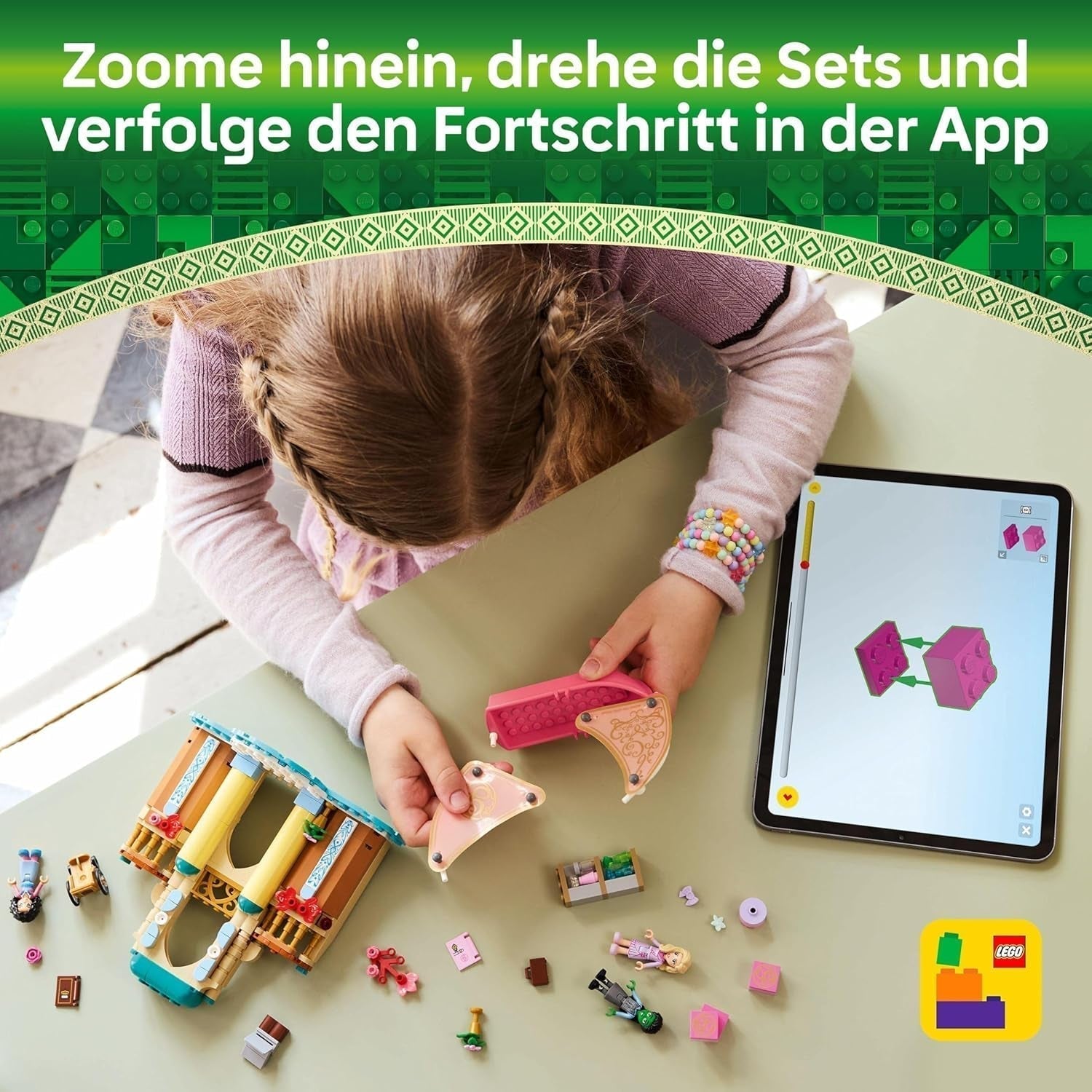LEGO Wicked Glinda, Elfaba i Nessarose na żaglówce Uniwersytetu Shiz i 3 figurkach łódki Prezent dla dziewcząt i chłopców od 7. roku życia Miłośnicy domków dla lalek 75681 Zestawy do budowania Besuche w sklepie LEGO