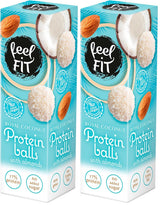 Praliny kokosowe bez cukru z migdałami, Feel FIT, bez dodatku cukru, 17% białka, 63 g