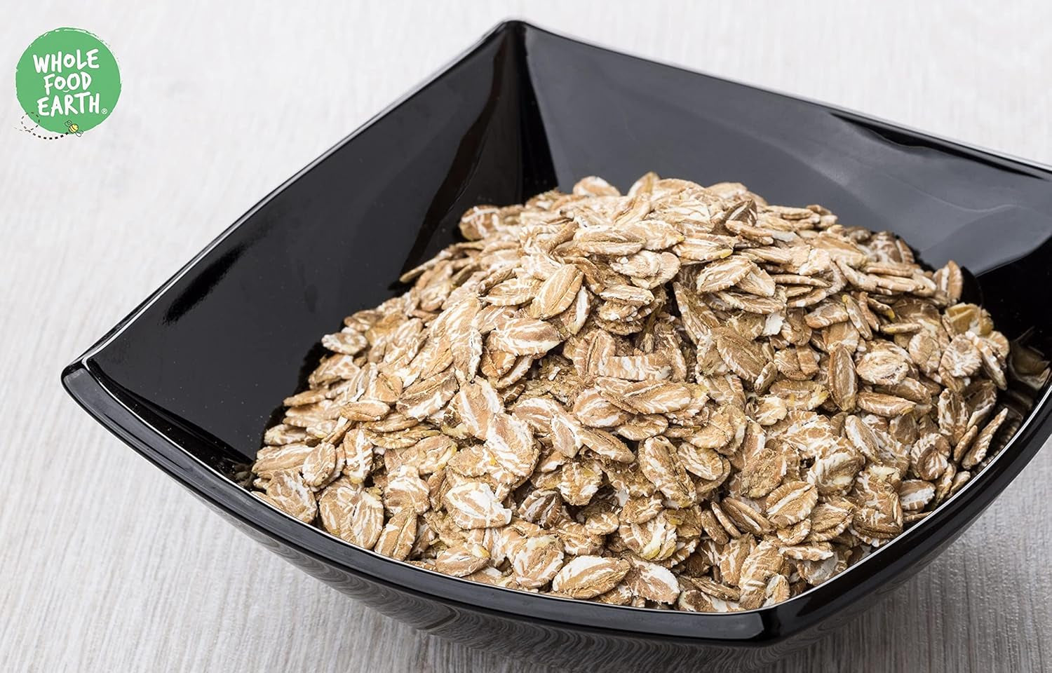 Wholefood Ziemiste płatki żytnie - bez GMO - wegańskie - bez nabiału - bez dodatku cukru, 1 kg