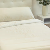 Kołdra TRAMAS+ 200 Gr/M² do łóżek z silikonowanych włókien kanalikowych - 150X220 cm - Certyfikat Oeko Tex - Biała, miękka, ciepła, minimalistyczna - Łóżko 90 Cm Kołdry i kołdry Naty Shop