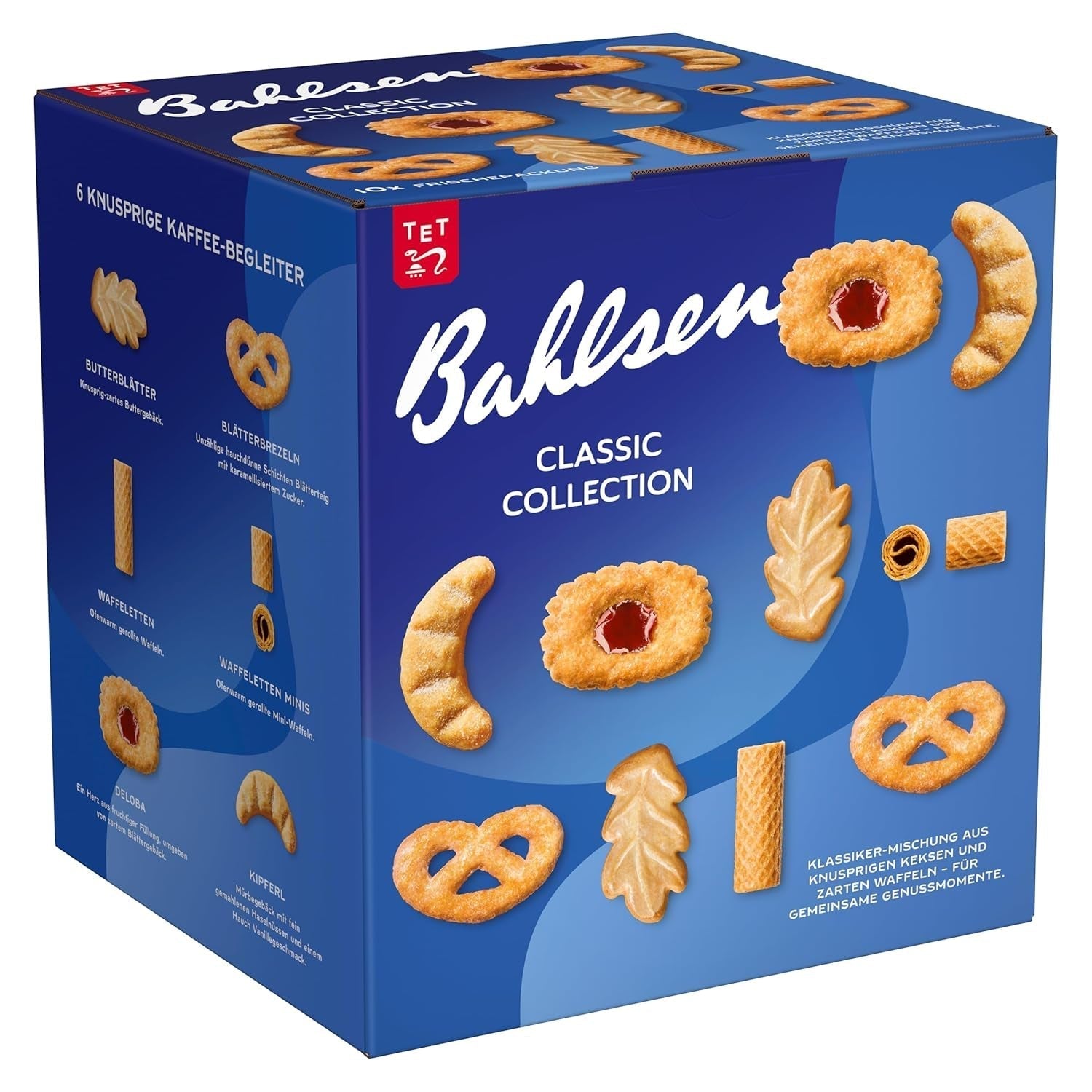 Kolekcja Bahlsen Caroline - 1 opakowanie - Mieszanka herbatników i wafli (10 x 161 g/ 1610 g)