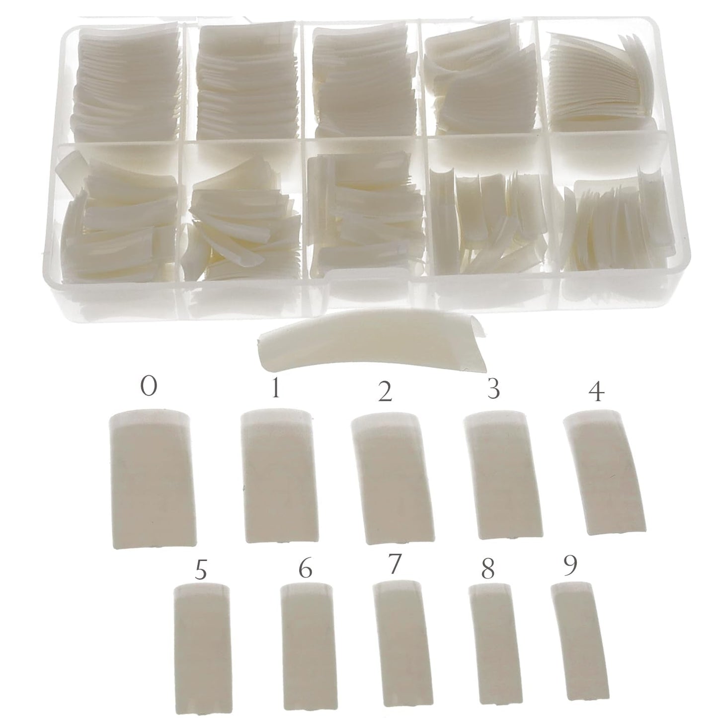 Tipbox Sun Garden Nails Tipbox 500 Zawiera. 3 Tipsy Klej do Tipsów Klej do Tipsów - Paznokcie Modelujące