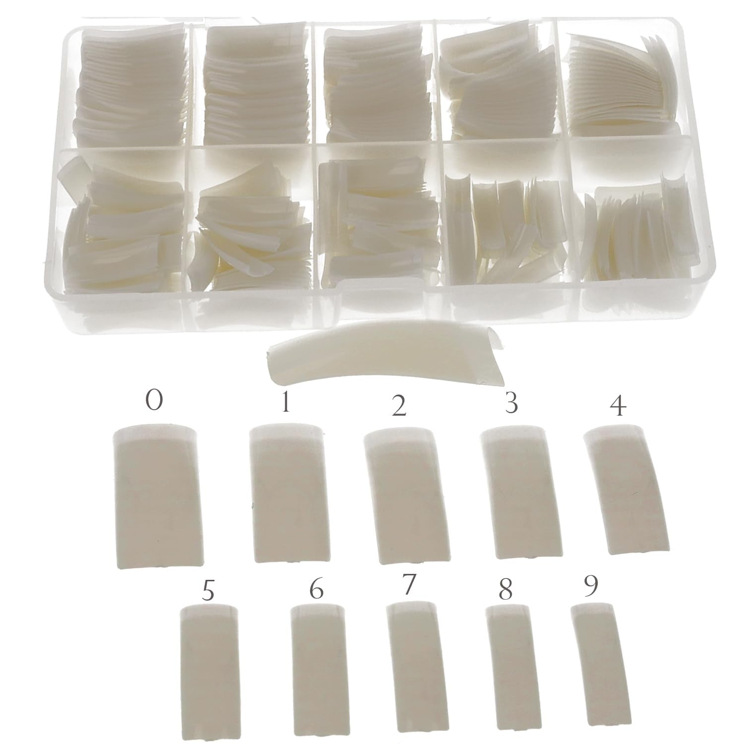 Tipbox Sun Garden Nails Tipbox 500 Zawiera. 3 Tipsy Klej do Tipsów Klej do Tipsów - Paznokcie Modelujące