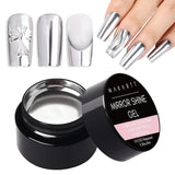 Makartt 3D Nail Art Gel - Żel do klejenia kryształków górskich 15G do breloczków do paznokci, Wielofunkcyjny żel do rzeźbienia paznokci do samodzielnego projektowania paznokci, Rzeźba paznokci Modelowanie paznokci w domu (przezroczysty)