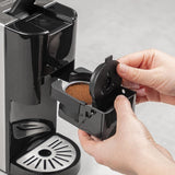 Wielokapsułkowy ekspres do kawy Princess 5 w 1 - kompatybilny z podkładkami Nespresso, Dolce Gusto, Lavazza a Modo Mio i ESE, pojemność 0,8 l, 1450 W, srebrny, czarny