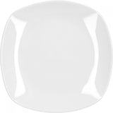 Serwis kawowy Van Well Lilli na 12, 36-częściowy, kwadratowy zestaw obiadowy z białej porcelany z zaokrąglonymi krawędziami do idealnie zaaranżowanego stolika kawowego - można myć w zmywarce