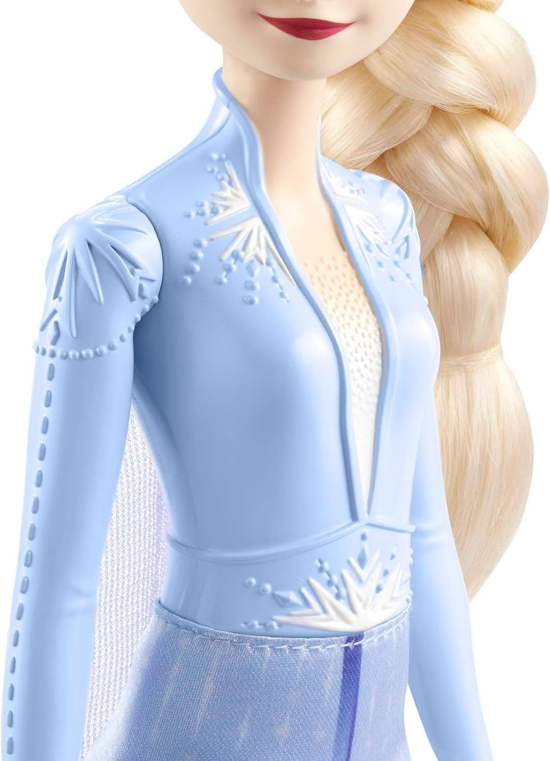 Mattel Disney Lalka Księżniczki Elsy, Lalka Kraina Lodu w stroju podróżnym, Czesane blond włosy, Przegubowy staw, Odpinana spódnica i buty, Prezenty Disneya, Zabawka dla dzieci w wieku od 3 lat, HLW48