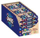 Opakowanie zbiorcze Nestlé SMARTIES, mała bułka, soczewica w kolorze czekoladowym, idealna na urodziny dzieci, naturalne kolory, sześciokątna bułka, opakowanie 12 szt. (12x (4 x 34g))