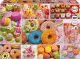 Educa - Puzzle 500 elementów dla dorosłych | Cukierkowy kolaż. Wymiary: 48 x 34 cm. Zawiera klej do puzzli Fixpuzzle. Przez 11 lat (19904) Puzzle Naty Shop Domyślny tytuł