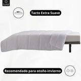 Tural - Kołdra 150 X 220 cm z obróbką Aloe Vera, wypełnienie z włókna 300 G/M², miękka, oddychająca, z certyfikatem Oeko-Tex (biała, łóżko 90 cm) Kołdry i kołdry Naty Shop