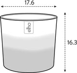 Okrągła doniczka elho Color Gradient 18cm - Doniczki do wnętrz - 100% plastiku pochodzącego z recyklingu - Ø 18,2 x wys. 16,8 - Beżowy/beżowy piaskowiec