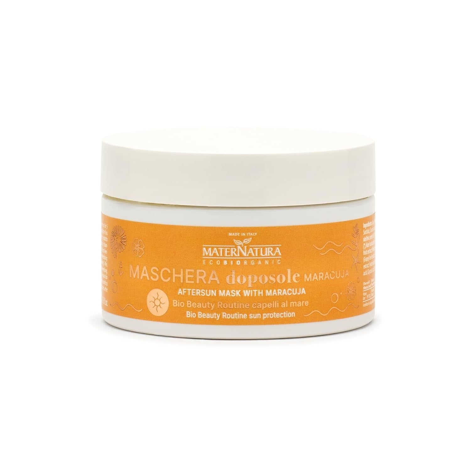Maternatura Passion Fruit Aftercare Mask Nawilża i nadaje włosom elastyczność po ekspozycji na słońce Organiczny program pielęgnacyjny do włosów plażowych Certyfikowany produkt organiczny Wyprodukowano we Włoszech - 200 ml Naty Shop maska do włosów Domyślny tytuł