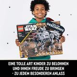 LEGO Star Wars Mobilny model zabawkowy At-Te Walker Zestaw minifigurek zawierający 3 żołnierzy-klonów, droidy bojowe i droida karłowatego 75337 Zestawy do budowania Besuche den LEGO-Store