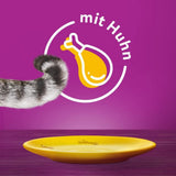 Whiskas 1+ mokra karma dla kotów z kurczakiem w galarecie, 28x85g (1 opakowanie) - Wysokiej jakości mokra karma dla dorosłych kotów w 28 saszetkach