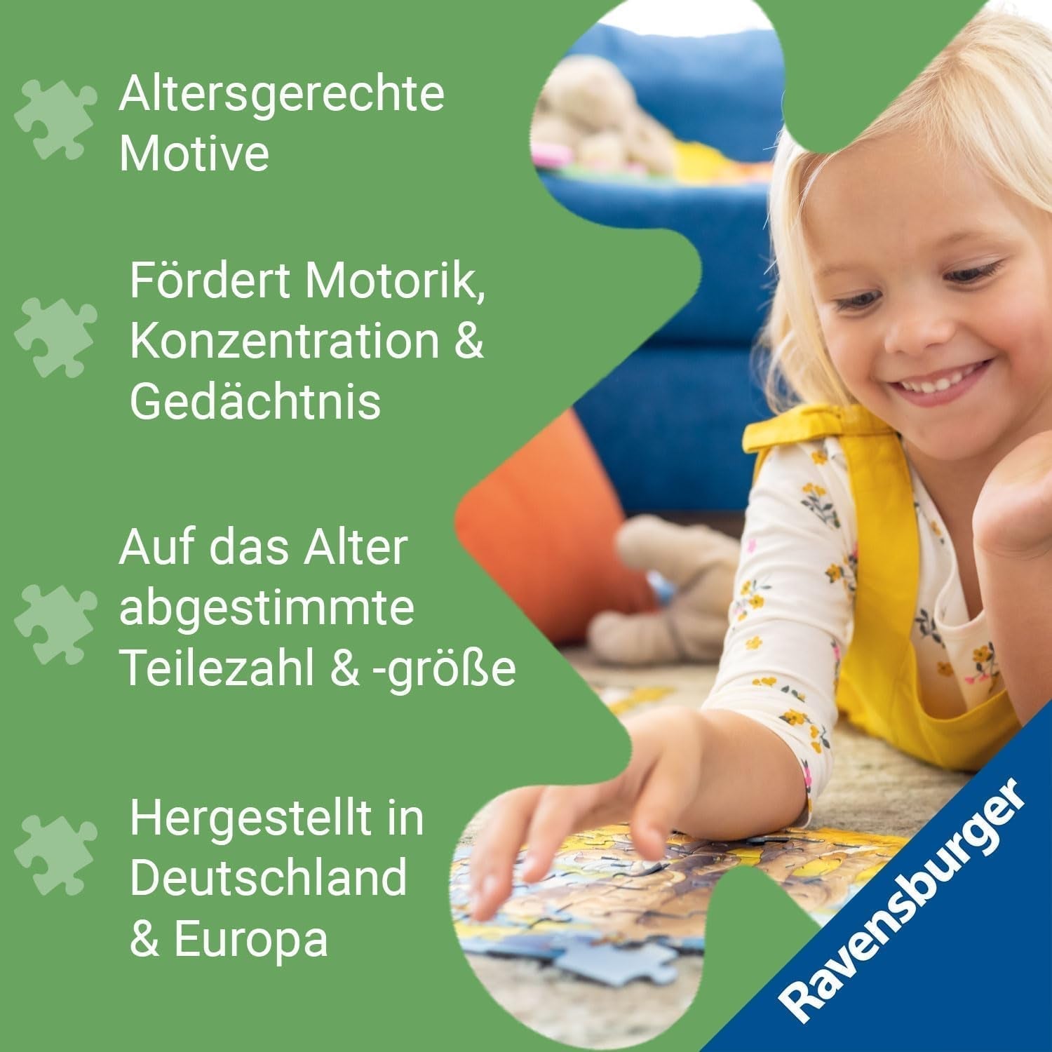 Puzzle dla dzieci Ravensburger - 13927 Horse Dream - Puzzle z końmi dla dzieci od 6 lat, 100 elementów w formacie XXL, Z brokatem Puzzle Naty Shop