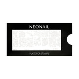 NÉONAIL Nagel Stempel Mit Schaber - Nägel Selber Machen - Stempel do zdobienia paznokci - Nageldesign Für Nagel Schablone - French Nails Stempel - Silikon Nagelstempel