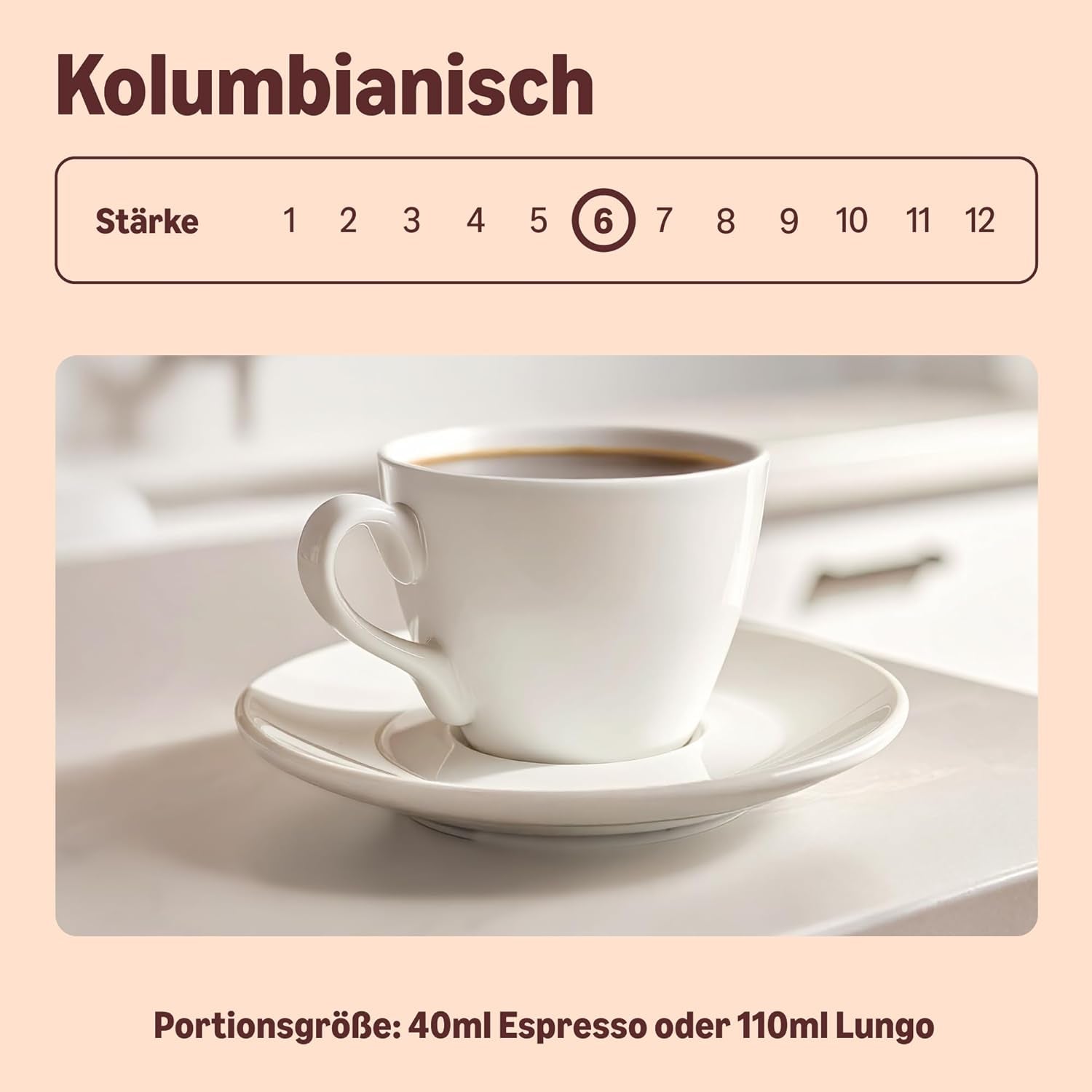 Autor: Amazon Heimkompostierbare Kaffeekapseln, kompatibel mit Nespresso, 100% kolumbianischer Arabica, 20 Stück – Rainforest Alliance-zertifiziert