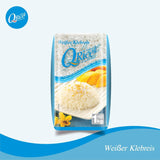 Q RYŻ | Weißer Klebreis Langkorn z Tajlandii | Aromatisch mit klebriger Textur | Idealny do curry, sushi, mochi lub puddingu ryżowego 1 x 1 kg