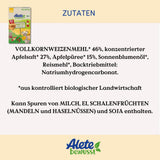 Alete Organiczne placki z pełnoziarnistych jabłek w plasterkach 8 x 132g
