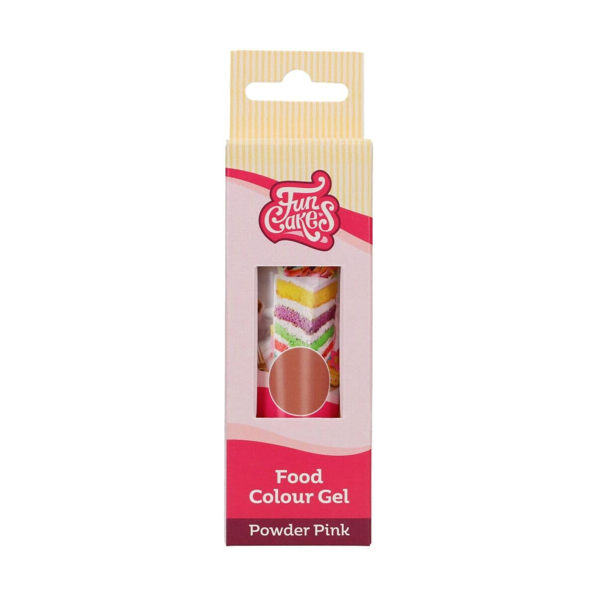 Barwnik spożywczy Funcakes Gel Powder Pink: Wysoce skoncentrowany barwnik spożywczy do ciast, śmietany, kremówki, marcepanu, ciastek, łatwe dozowanie, pojedyncze krople do tworzenia żywych kolorów, Halal, 30 g