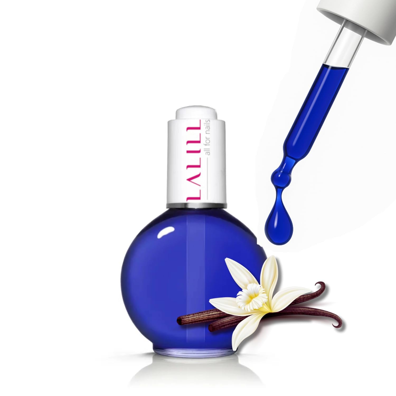 LALIILL Oliwka do skórek paznokci 75 ml - Himbeere Nagelpflegeöl - Nagelöl Pflege Für Nägel Nagelhaut - SPA Maniküre Naildesign Hände - Wegańskie - Z pipetą
