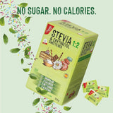 Stewia + Erytrytol 1:2 Süßstoff | 204 Torba Mit 2,5 G | 100% Natürlicher Zuckerersatz - 0 Kalorien - 0 Glykämischer Index - Keto Und Paleo - 0 Kohlenhydrat - Kein GVO - Castello od 1907-510 G Słodziki Naty Shop