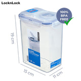 Pojemnik zbiorczy LocknLock PP Classic 1,8L | 15,1 x 10,8 x 19 cm | 100% szczelne pudełko do przechowywania | dozownik żywności do musli lub żywności | Pojemnik do przechowywania niezawierający BPA i nadający się do mycia w zmywarce Pudełka do przechowywania żywności Naty Shop