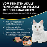 animonda Vom Feinsten Adult Gourmet Variety (32 x 100 g), bezzbożowa i bezcukrowa mokra karma dla dorosłych kotów z nieodpartym smakiem.