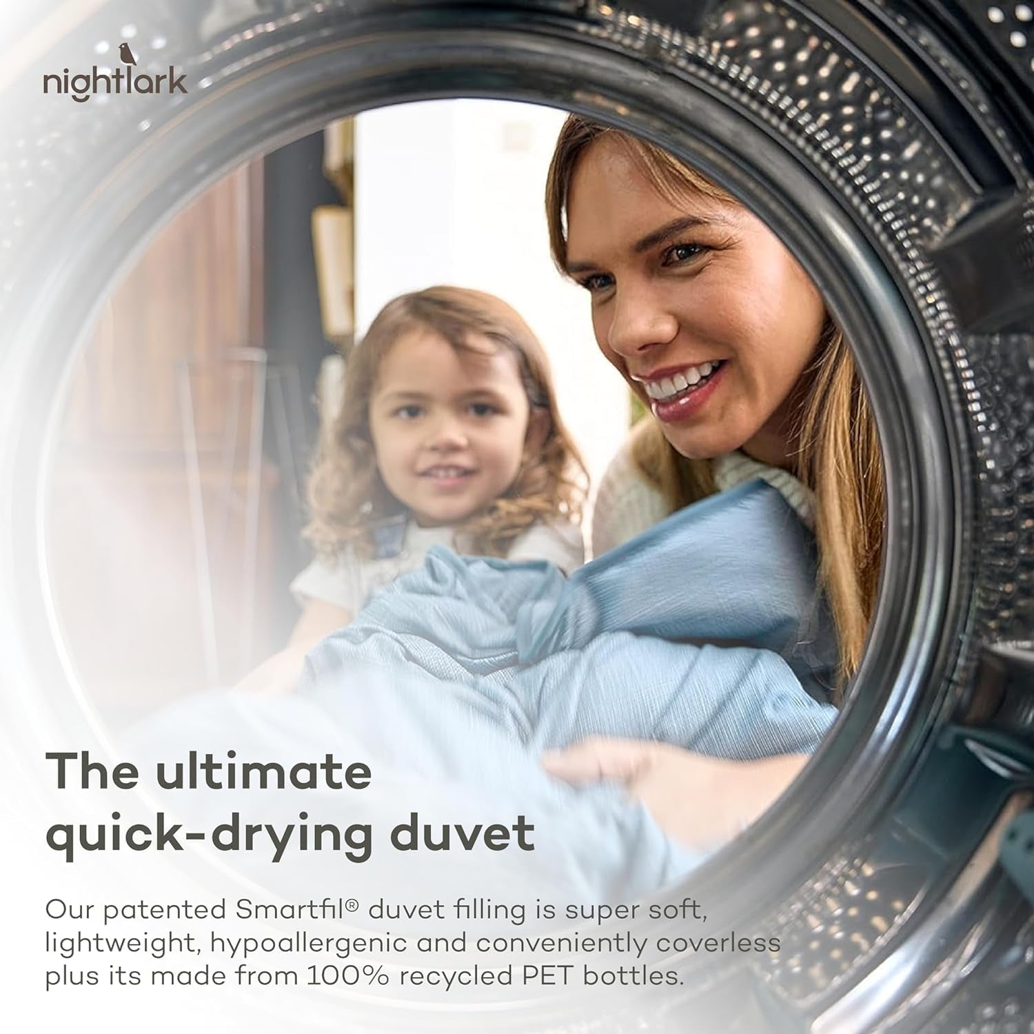 Pościel Night Lark bez pokrowca, 4,5 Tog, duży rozmiar, kolekcja Tufted Dot, luksusowa pościel, hipoalergiczna, można prać w pralce, ciepłe kołdry i kołdry z piasku Naty Shop