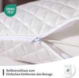 Poduszka z pianki memory EGO HOME 40x80 cm z rozdrobnioną pianką z pamięcią kształtu - Oddychająca, ergonomiczna poduszka podtrzymująca szyję dla osób śpiących na boku, plecach lub brzuchu - Certyfikat Oeko-Tex - Poszewka nadająca się do prania