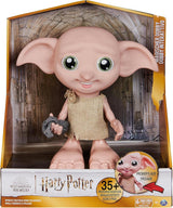 Czarodziejski świat Harry Potter - interaktywna lalka Zgredek Elf domowy z ponad 30 dźwiękami, zdaniami i ruchami, niemiecko-włoski, zabawka dla 6 lat, artykuły fanów Lalki Naty Shop Domyślny tytuł