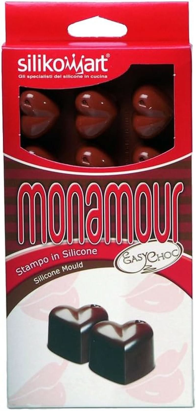 Silikomart 194690, Praliny czekoladowe, Serduszko, 15 modeli Kuchnia Naty Shop