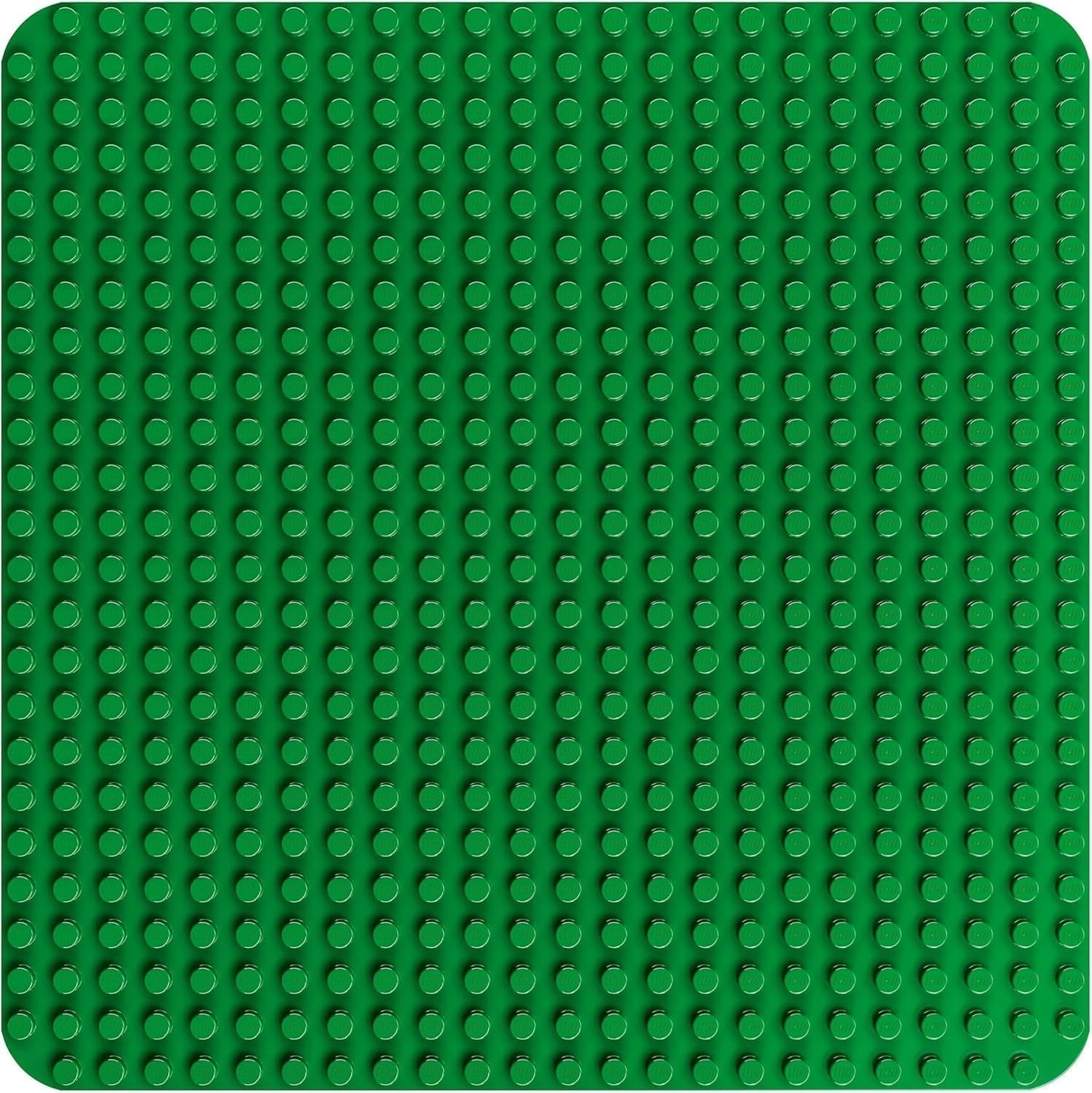 Zielona deska konstrukcyjna LEGO DUPLO, Zabawka konstrukcyjna dla dzieci od 18. miesiąca życia, Do eksponowania modeli, Umożliwia przedszkolakom kreatywne budowanie i twórczą zabawę, Zabawka edukacyjna 10460 Zestawy do budowania Besuche den LEGO-Store