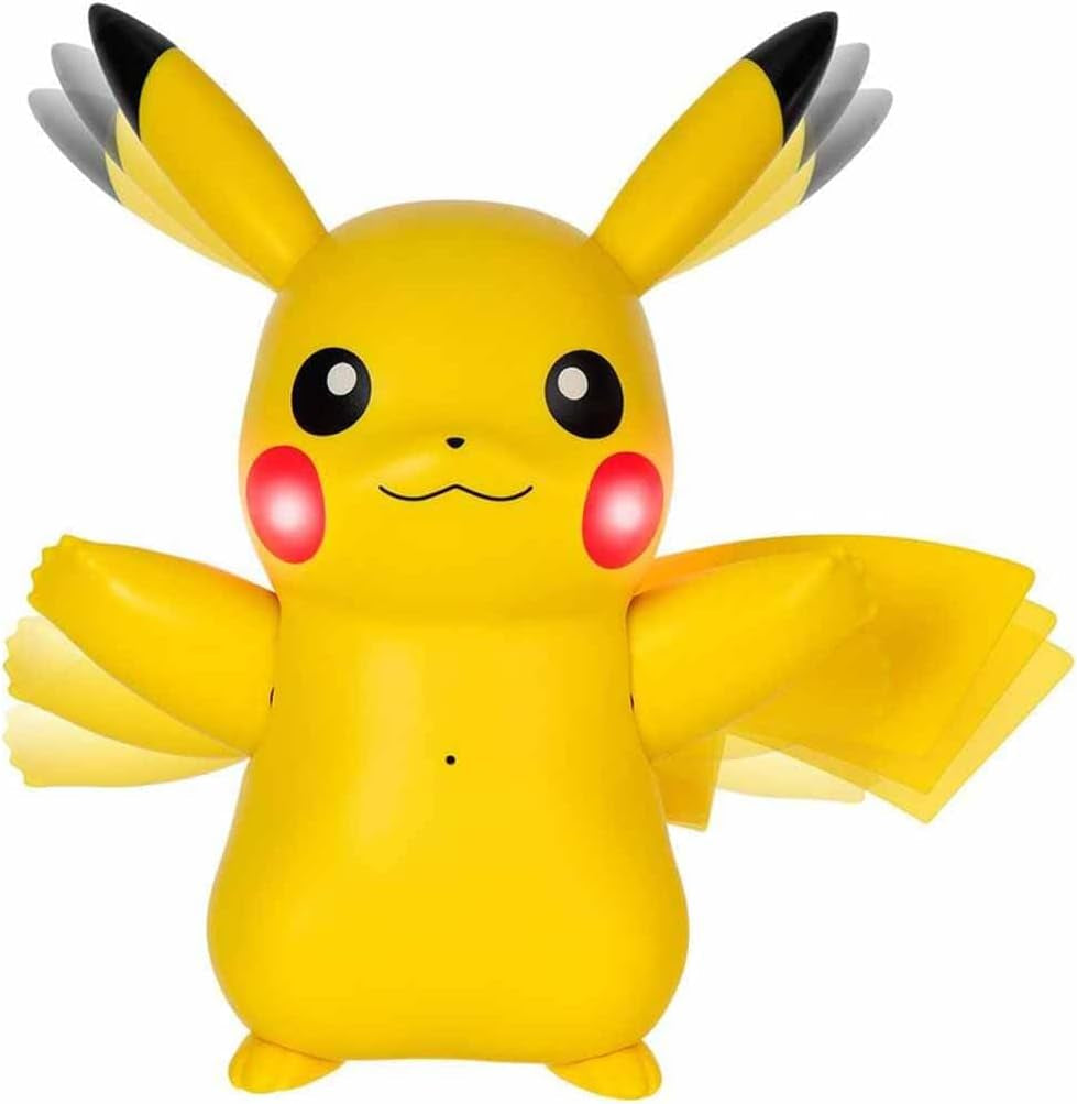 Pokémon PKW3330 - Deluxe My Partner Pikachu, oficjalny Pikachu ze światłem, dźwiękiem i ruchem Figurki Naty Shop