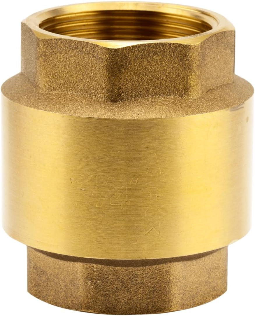 Zawór pośredni z mosiądzu Gardena: Zawór jednokierunkowy z litego mosiądzu, gwint 42 mm (G 1 1/4 cala) do podłączenia do pomp (7232-20)