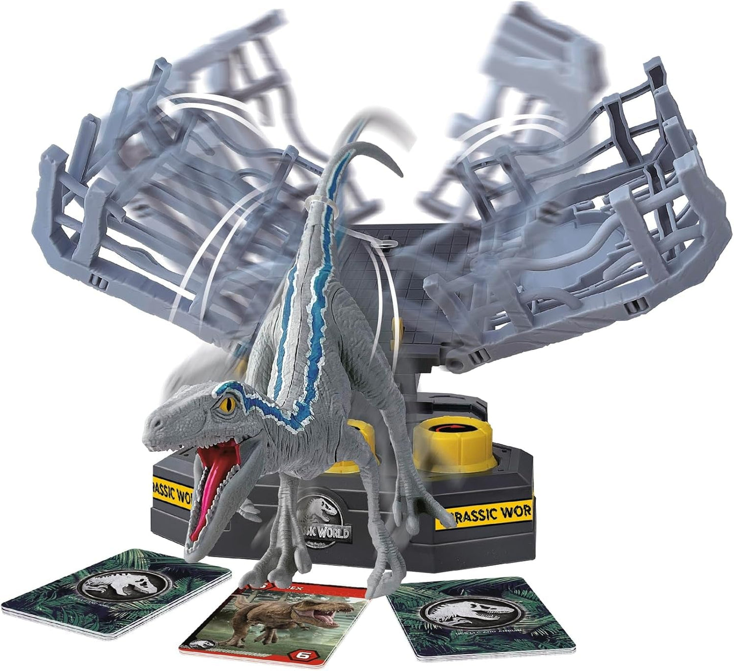 EPOCH Games, Jurassic World - Cage Breaker, 7523, zabawka dinozaur, gra planszowa dla dzieci w wieku 4 lat i starszych
