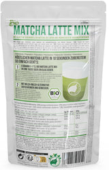 Mieszanka Bio Matcha Latte firmy Nananatura z 22% ceremonialnej zielonej herbaty w proszku z Japonii | Dla prostej i pysznej przyjemności picia herbaty | Nadaje się również do lodów i ciastek