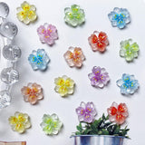 50 szt. 3D Blume Nagel Charms Nägel Zubehör Nageldesign Glitzersteine ​​​​Nailart Strasssteine ​​​​Kwiatowe zawieszki do paznokci Luminous Flower Nail Art Charms Bunte Blumen Deko Nagel Steinchen Kwiaty Cyrkonie do paznokci