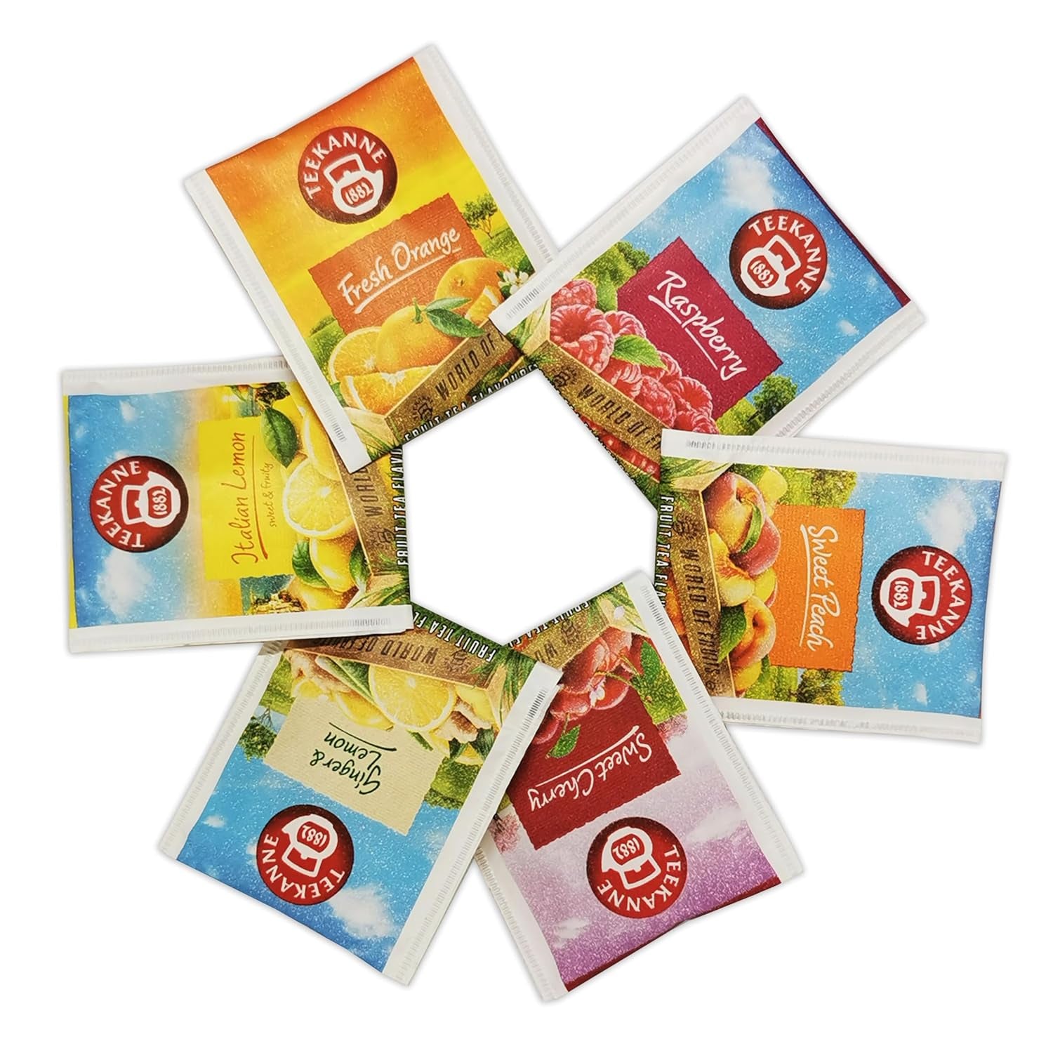 Teekanne World of Fruits (NOWA EDYCJA) - Pudełko z wyborem herbat owocowych - 6 smaków * 5 torebek