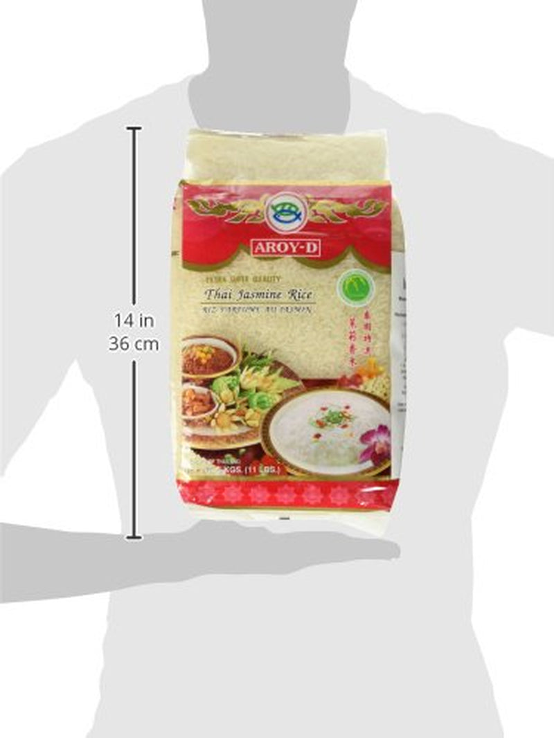 Ryż pachnący Aroy-D, ryż długoziarnisty 100%, 1 opakowanie (1 x 5 kg)